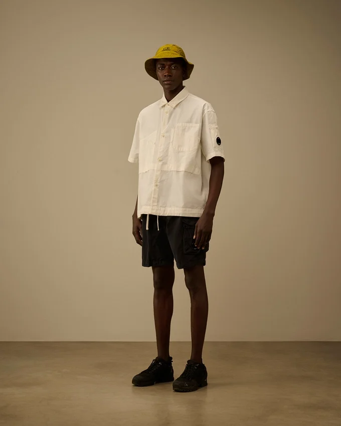 Pantaloncini da bagno cargo in Flatt Nylon con motivo a lenti