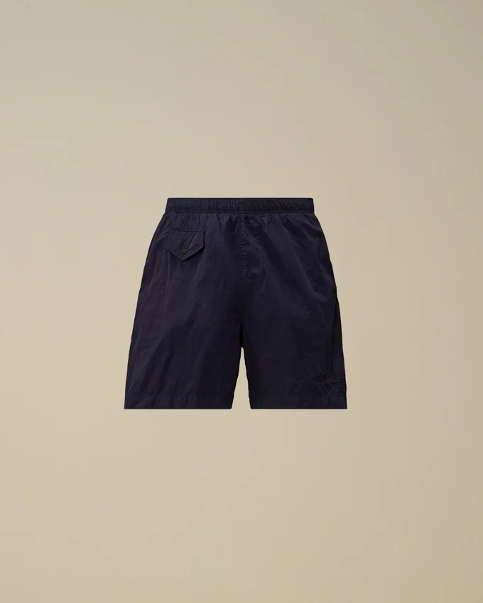 Pantaloncini da bagno con logo Eco-Chrome-R ricamato