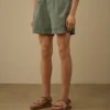 Pantaloncini da bagno con logo Eco-Chrome-R ricamato