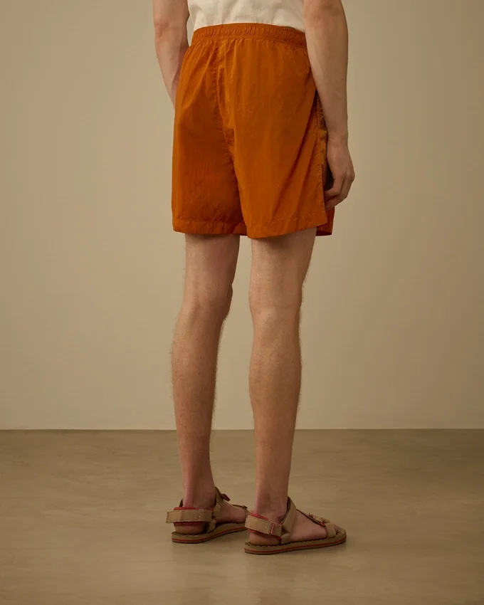 Pantaloncini da bagno con logo Eco-Chrome-R ricamato