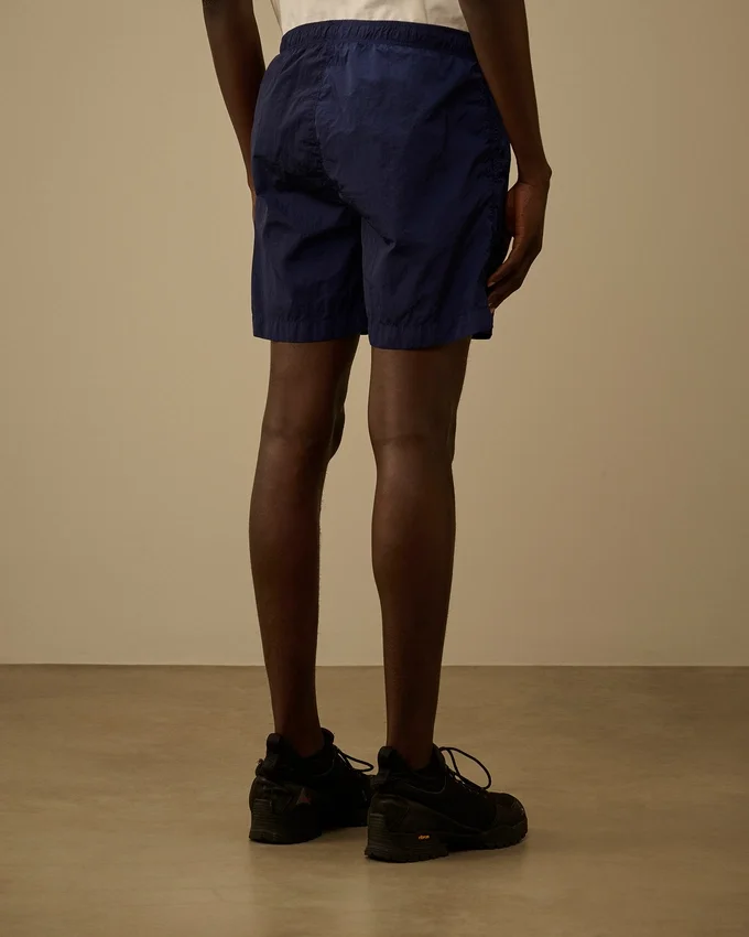 Pantaloncini da bagno con logo Eco-Chrome-R ricamato