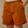 Pantaloncini da bagno con logo Eco-Chrome-R ricamato