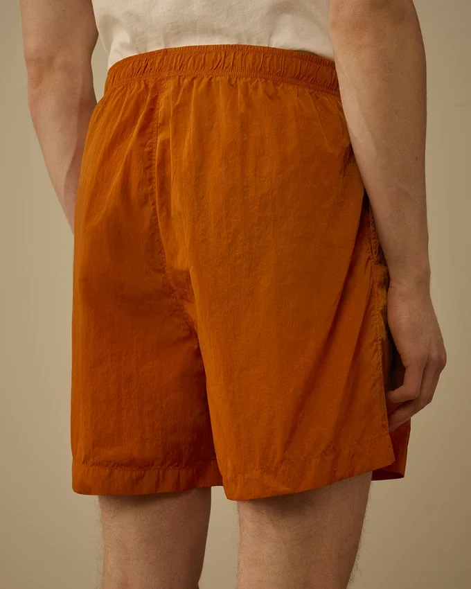 Pantaloncini da bagno con logo Eco-Chrome-R ricamato
