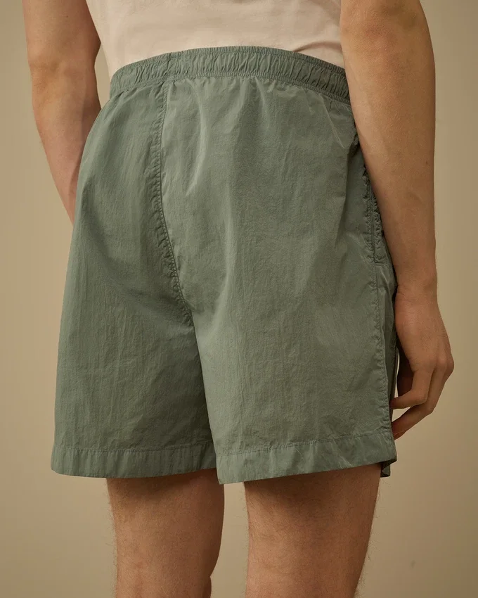 Pantaloncini da bagno con logo Eco-Chrome-R ricamato