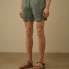 Pantaloncini da bagno con ricamo grafico Eco-Chrome-R