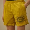 Pantaloncini da bagno con ricamo grafico Eco-Chrome-R
