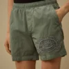 Pantaloncini da bagno con ricamo grafico Eco-Chrome-R