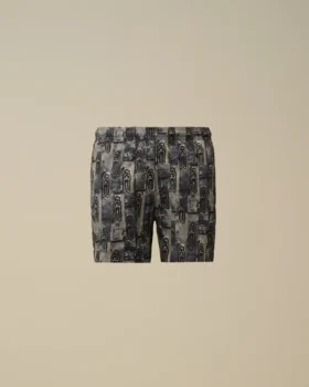 Pantaloncini da bagno stampati in Flatt Nylon U16