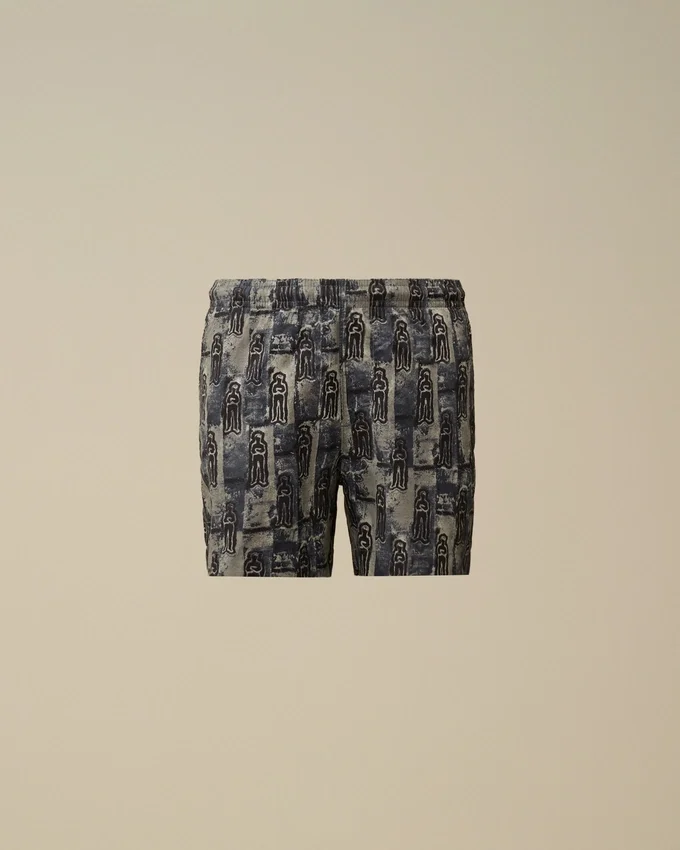 Pantaloncini da bagno stampati in Flatt Nylon U16