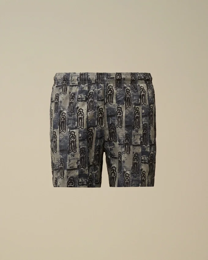Pantaloncini da bagno stampati in Flatt Nylon U16