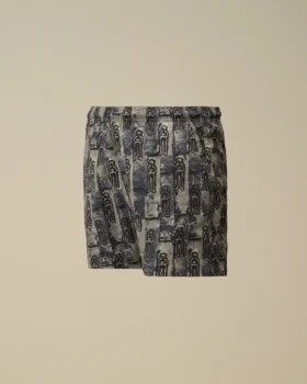 Pantaloncini da bagno stampati in Flatt Nylon U16