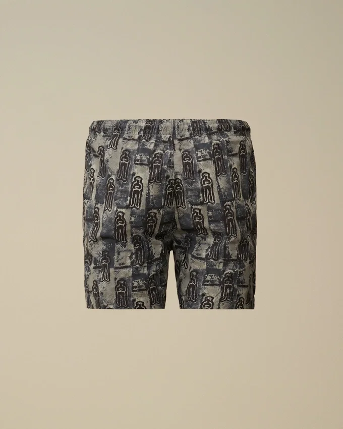 Pantaloncini da bagno stampati in Flatt Nylon U16