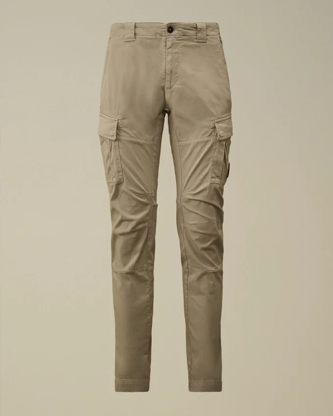 Pantaloni cargo con lenti ergonomiche in raso elasticizzato