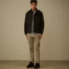 Pantaloni cargo con lenti ergonomiche in raso elasticizzato