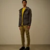 Pantaloni cargo con tasche arrotondate ergonomiche in raso elasticizzato
