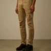 Pantaloni cargo ergonomici in raso elasticizzato con logo