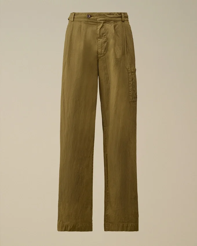 Pantaloni cargo larghi in 50 Fili Wax