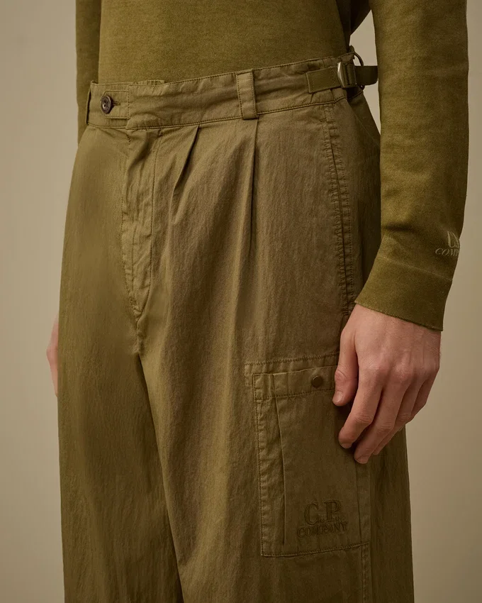 Pantaloni cargo larghi in 50 Fili Wax