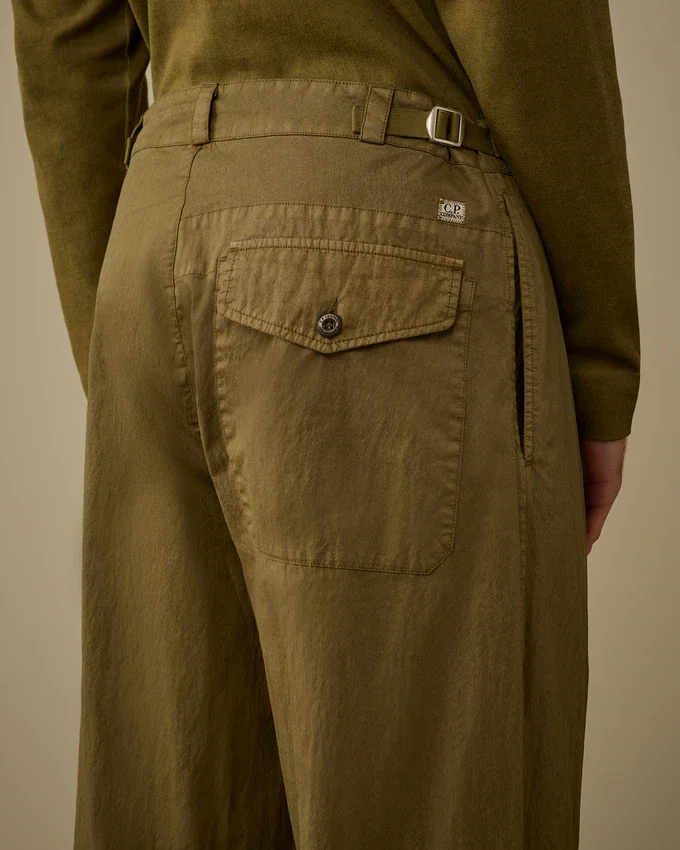 Pantaloni cargo larghi in 50 Fili Wax