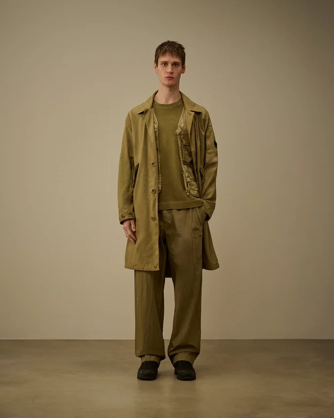 Pantaloni cargo larghi in 50 Fili Wax