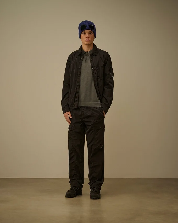Pantaloni cargo Lens in Chrome-R dal taglio regolare