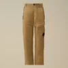 Pantaloni cargo Lens in cotone/lino U16