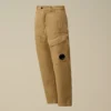 Pantaloni cargo Lens in cotone/lino U16