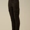 Pantaloni cargo U16 in gabardina elasticizzata con dettaglio a Lens