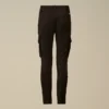 Pantaloni cargo U16 in gabardina elasticizzata con dettaglio a Lens