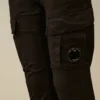 Pantaloni cargo U16 in gabardina elasticizzata con dettaglio a Lens