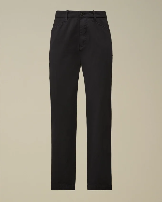 Pantaloni chino regular in gabardina di cotone