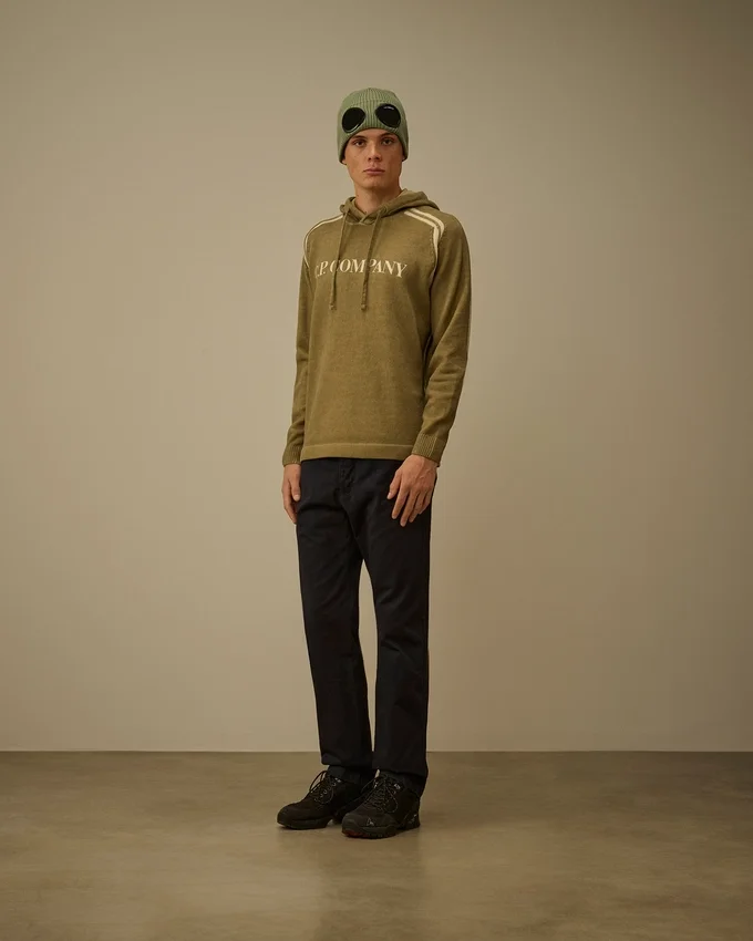 Pantaloni chino regular in gabardina di cotone