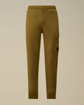 Pantaloni da ginnastica cargo in felpa diagonale con lenti in rilievo