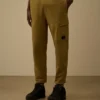 Pantaloni da ginnastica cargo in felpa diagonale con lenti in rilievo