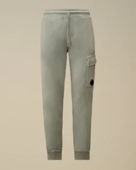 Pantaloni della tuta cargo in felpa di cotone a trama diagonale con dettaglio a Lens