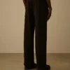Pantaloni della tuta cargo in pile diagonale a trama rialzata
