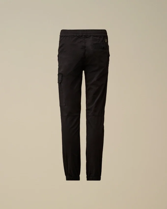 Pantaloni della tuta U16 in gabardina elasticizzata con tasche cargo e Lens