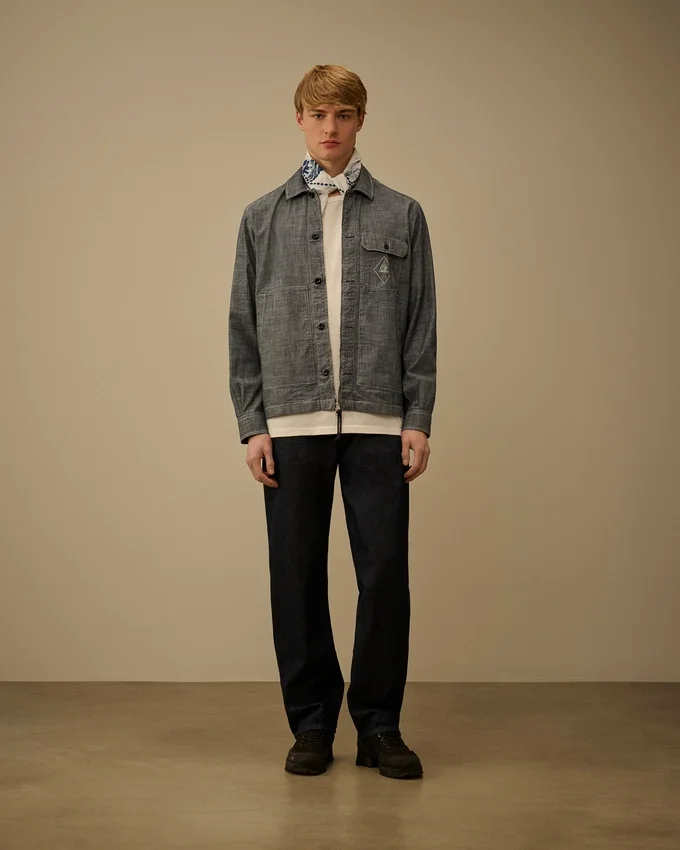 Pantaloni in denim 3/1 senza cuciture laterali