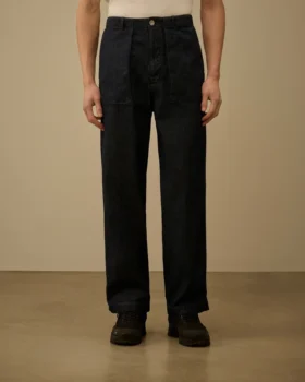 Pantaloni larghi in denim 3/1