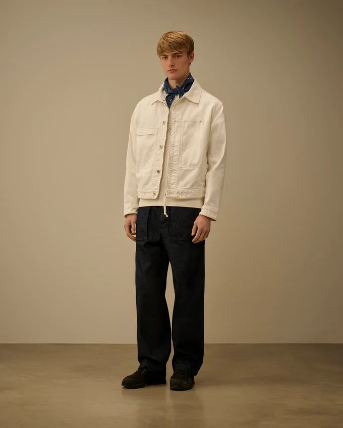 Pantaloni larghi in denim 3/1