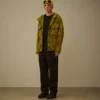 Pantaloni larghi in gabardina di cotone