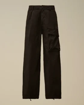 Pantaloni Micro-Reps a gamba squadrata con tasche a lente