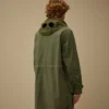 Parka con cappuccio per Goggle da sci in Flatt Nylon misto