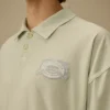 Polo a maniche corte con logo squadrato in jersey 20/1