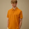 Polo a maniche corte con mezza zip in jersey 1020