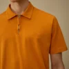 Polo a maniche corte con mezza zip in jersey 1020