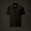 Polo a maniche corte con mezza zip in jersey mercerizzato della Metropolis Series