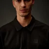 Polo a maniche corte con mezza zip in jersey mercerizzato della Metropolis Series