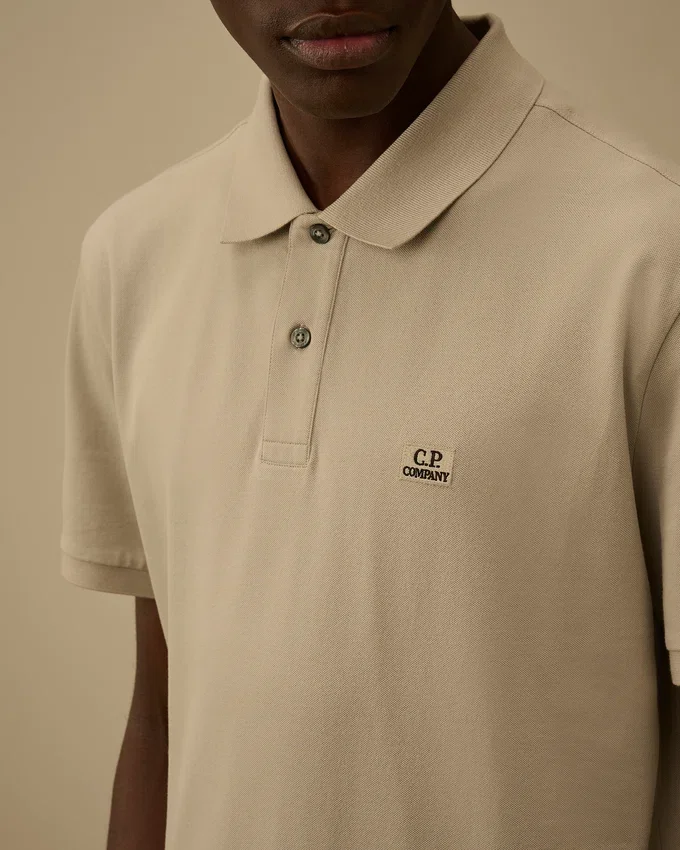 Polo a maniche corte in piquet elasticizzato