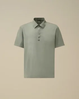 Polo con logo a maniche corte in jersey Gasato mercerizzato 70/2